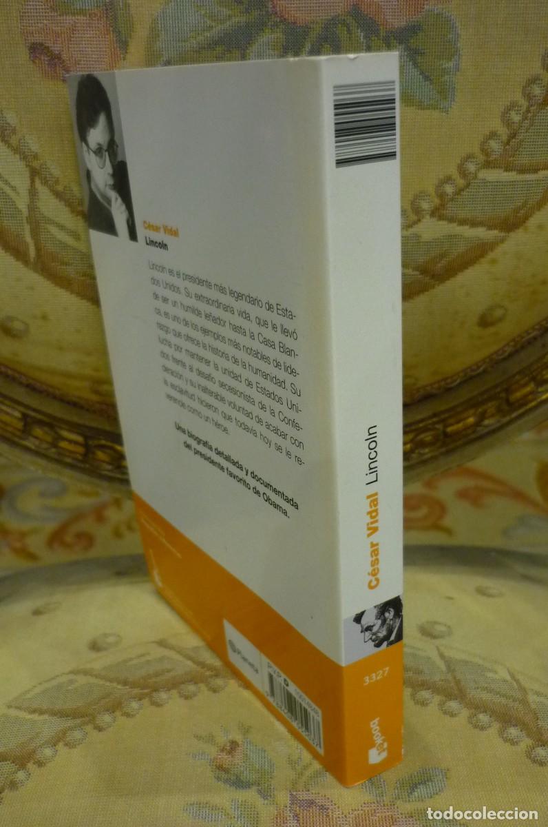 Libros de segunda mano: LINCOLN, DE C&Eacute;SAR VIDAL. EDITORIAL PLANETA 2013. - Foto 2