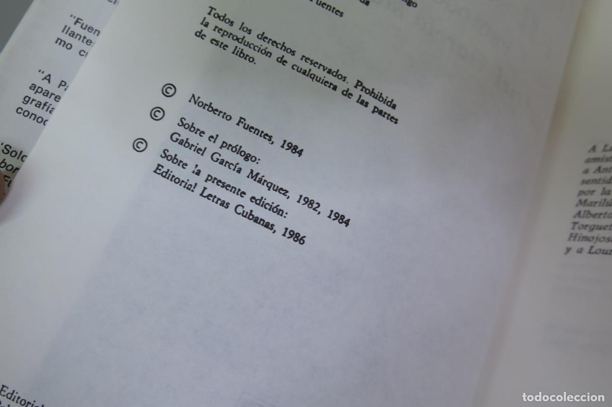 Libros de segunda mano: Hemingway en Cuba. FUENTES - Foto 2