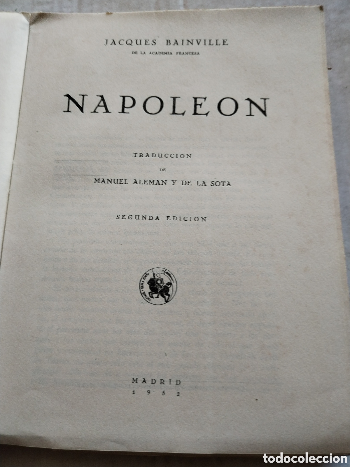 Libros de segunda mano: NAPOLEON/JACQUES BAINVILLE - Foto 2