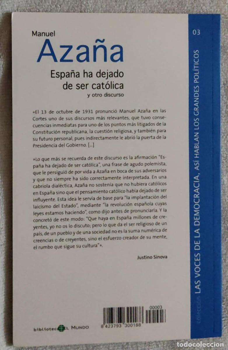 Libros de segunda mano: AZA&Ntilde;A. - Foto 2