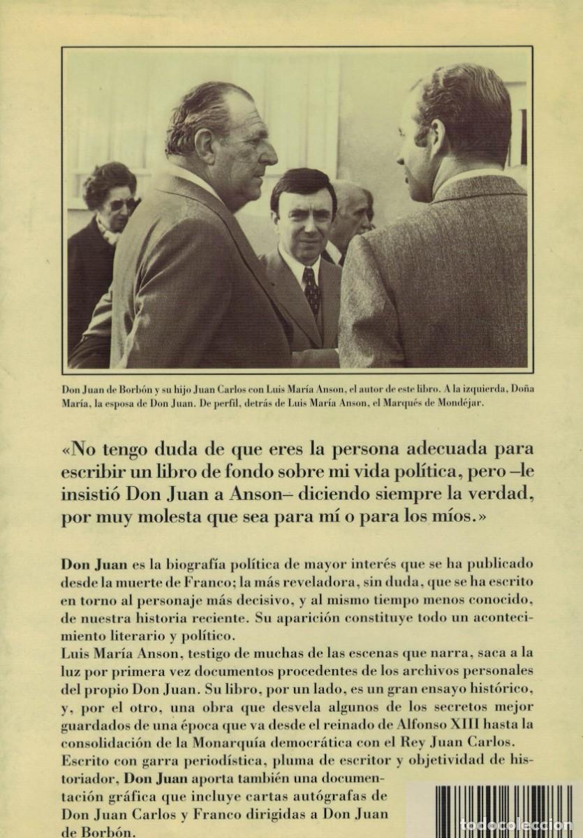 Libros de segunda mano: Luis Mar&iacute;a Ans&oacute;n, Don Juan - Foto 2