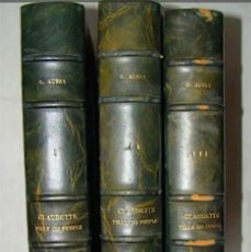 Libros de segunda mano: AUBRY - CLAUDETTE. FILLE DU PEUPLE - 1950. Lote 387136784