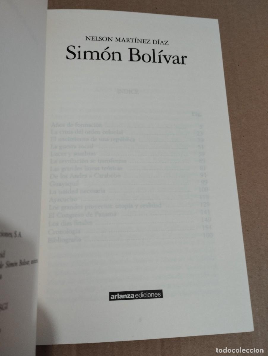 Libros de segunda mano: SIM&Oacute;N BOL&Iacute;VAR (NELSON MART&Iacute;NEZ D&Iacute;AZ) - Foto 2