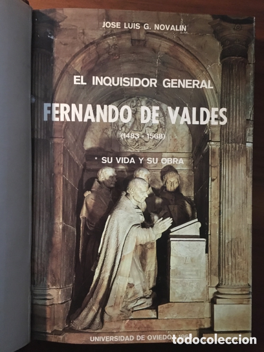 Libros de segunda mano: El inquisidor general Fernando de Vald&eacute;s. Jos&eacute; Luis G. Novalin. 2 TOMOS ENCUADERNADOS.