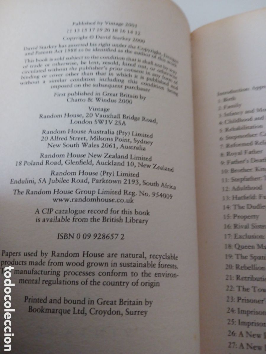 Libros de segunda mano: Elisabeth, David Starkey, 2001 ingl&eacute;s - Foto 4
