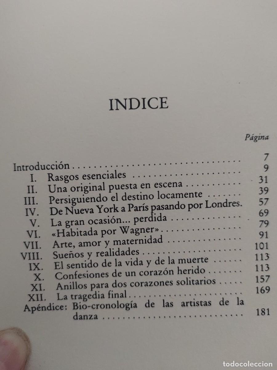 Libros de segunda mano: ISADORA DUNCAN. EDICIONES URBION. - Foto 4
