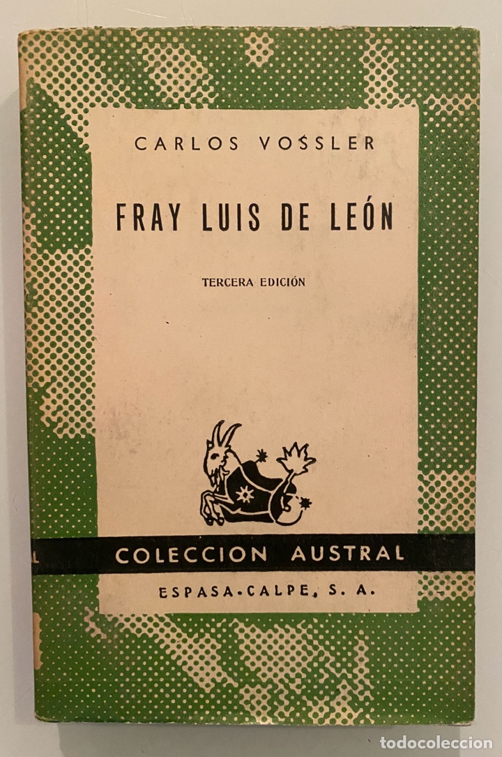 Libros de segunda mano: Fray Luis de Le&oacute;n - VOSSLER, Carlos - Foto 1