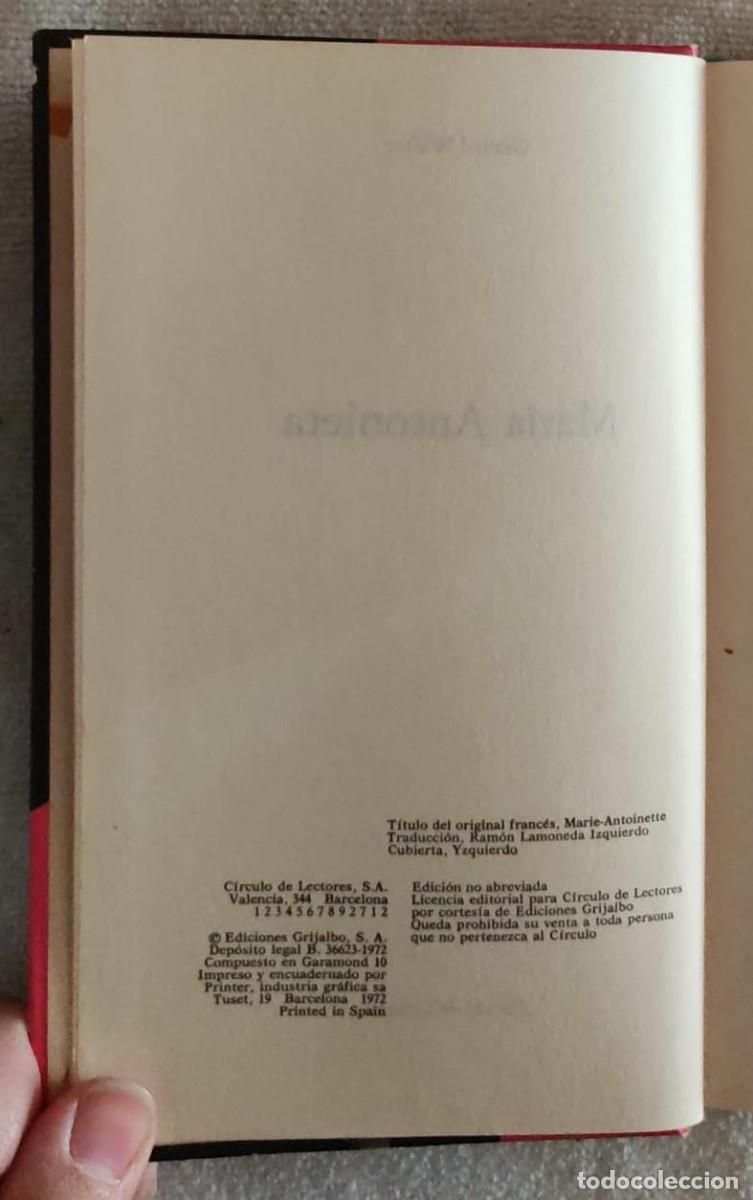 Libros de segunda mano: Mar&iacute;a Antonieta. - Foto 4