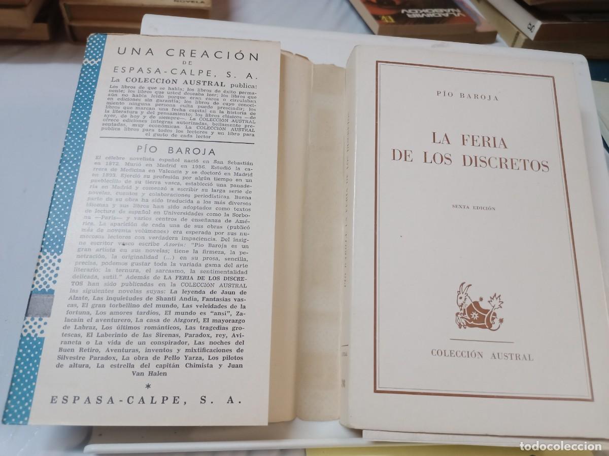 Libros de segunda mano: LA FERIA DE LOS DISCRETOS PIO BAROJA - Foto 3