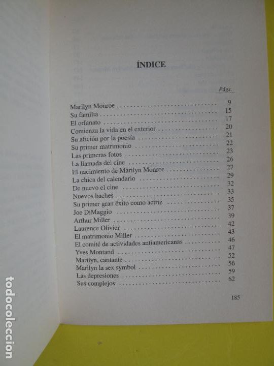 Libros de segunda mano: MARILYN MONROE .- WALLACE & DAVIS.- EDITMAT LIBROS. 1998 - Foto 3
