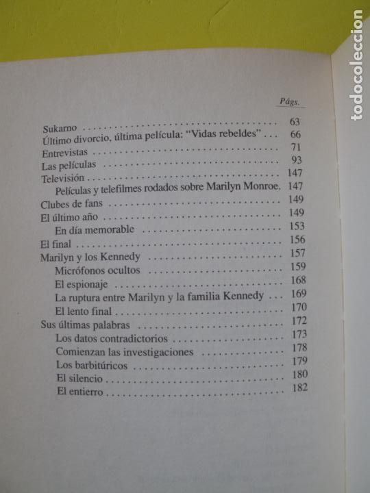 Libros de segunda mano: MARILYN MONROE .- WALLACE & DAVIS.- EDITMAT LIBROS. 1998 - Foto 4
