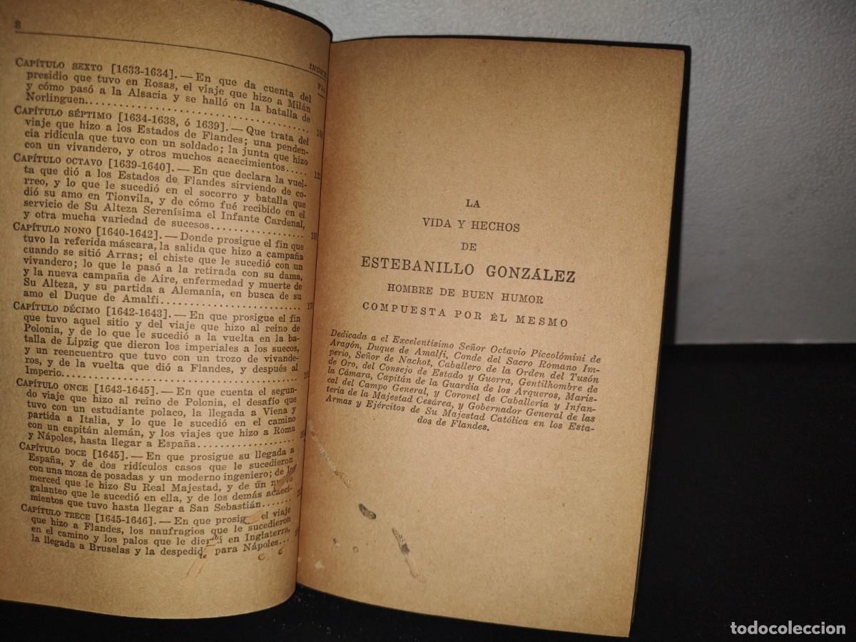 Libros de segunda mano: 67- LA VIDA DE ESTEBANILLO GONZ&Aacute;LEZ - AN&Oacute;NIMO - 1942 - Foto 4