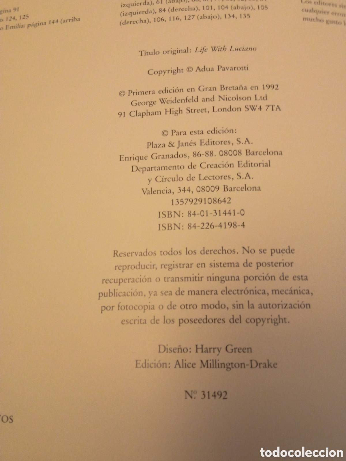Libros de segunda mano: Libro Vida con Luciano Pavarotti - Foto 8
