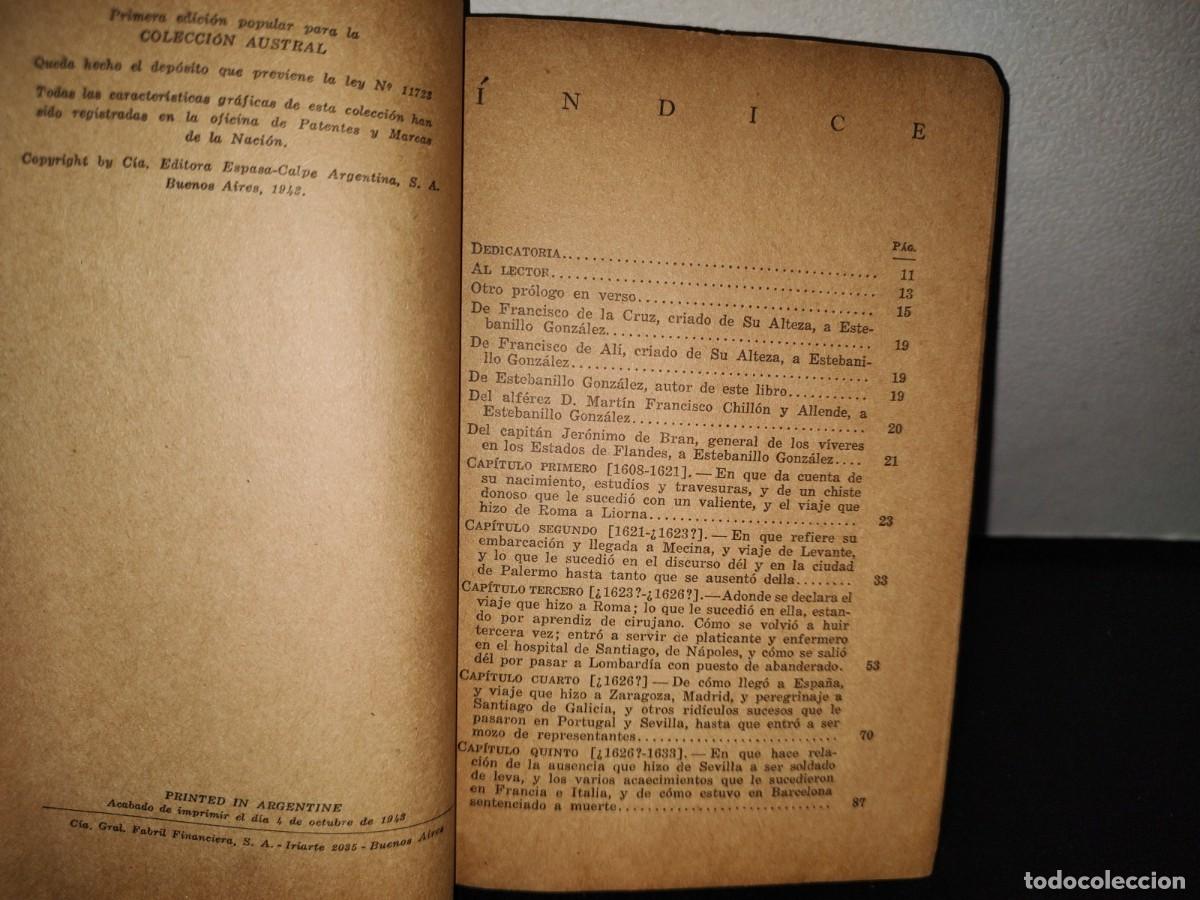 Libros de segunda mano: 68- LA VIDA DE ESTEBANILLO GONZ&Aacute;LEZ - AN&Oacute;NIMO - 1942 - Foto 3