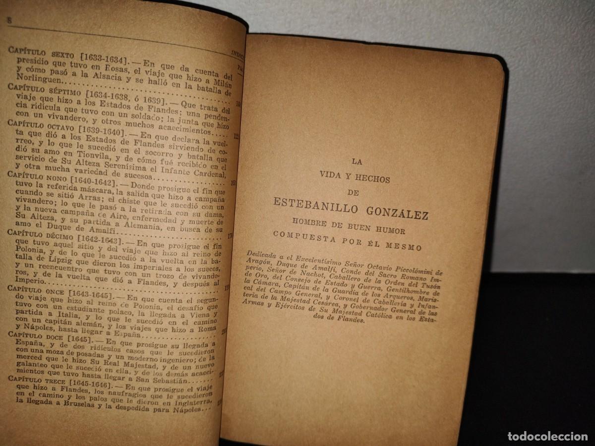 Libros de segunda mano: 68- LA VIDA DE ESTEBANILLO GONZ&Aacute;LEZ - AN&Oacute;NIMO - 1942 - Foto 4