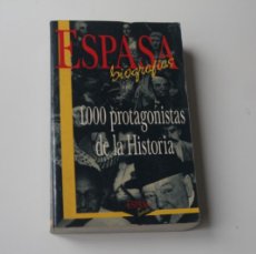 Libros de segunda mano: ESPASA BIOGRAFÍAS 1000 PROTAGONISTAS DE LA HISTORIA. Lote 397422744