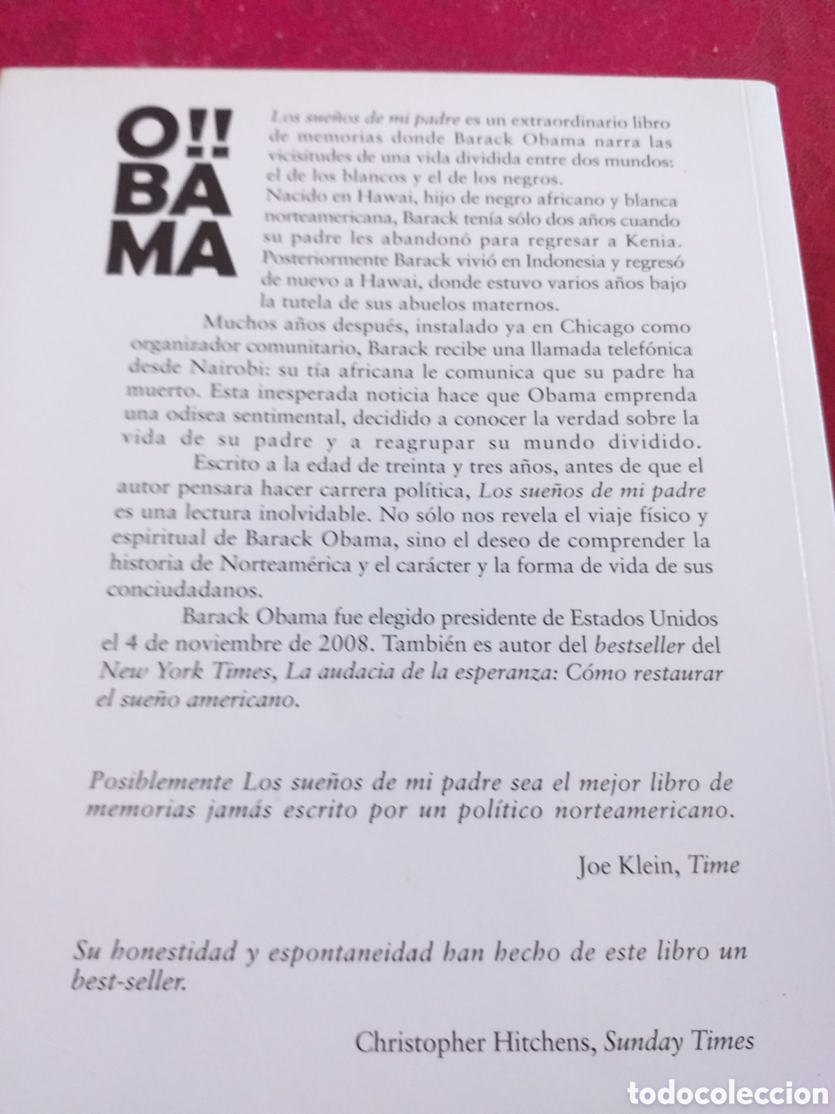 Libros de segunda mano: Barack Obama,los sue&ntilde;os de mi padre - Foto 6