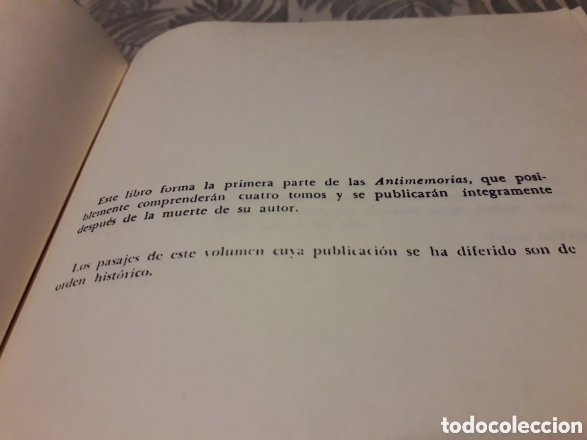 Libros de segunda mano: ANTIMEMORIAS, ANDR&Eacute; MALRAUX, - Foto 2