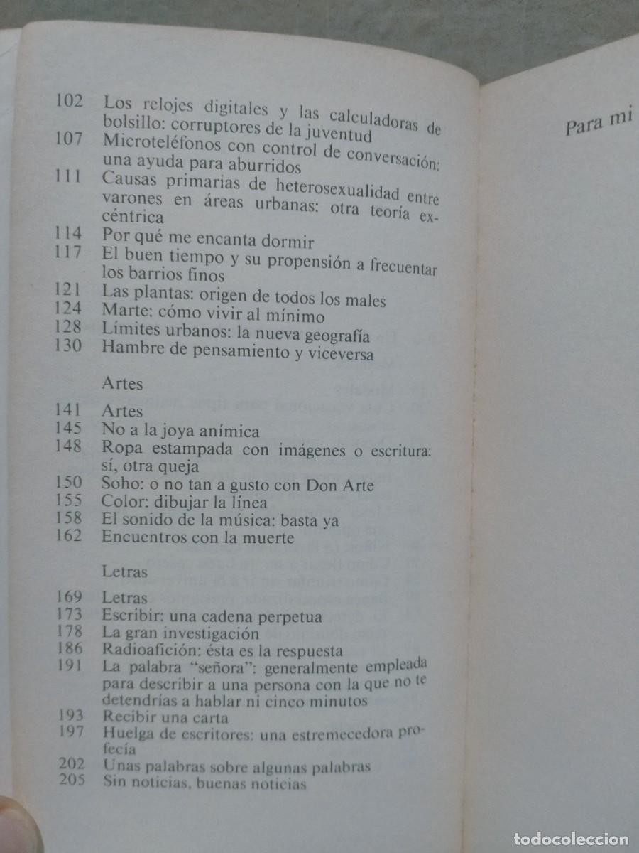Libros de segunda mano: FRAN LEBOWITZ. VIDA METROPOLITANA . TUSQUETS - Foto 3