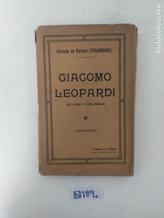 Libros de segunda mano: Giacomo Leopardi - Foto 1