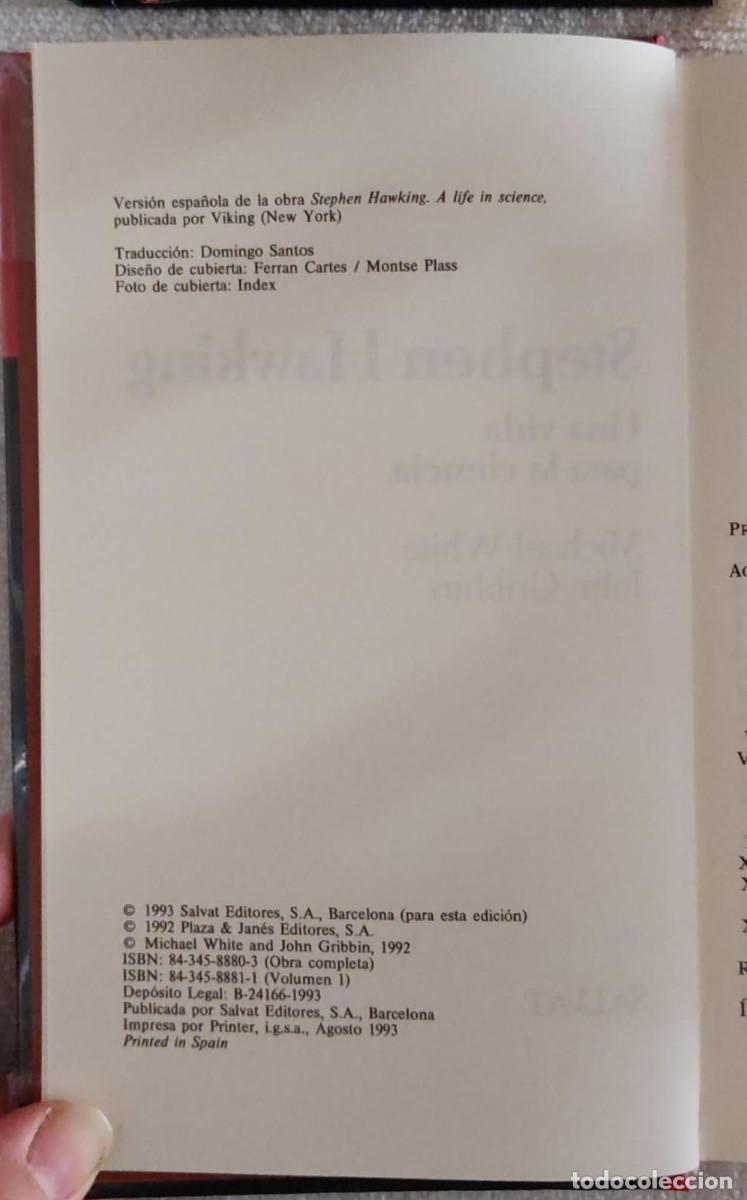 Libros de segunda mano: UNA VIDA PARA LA CIENCIA. - Foto 4