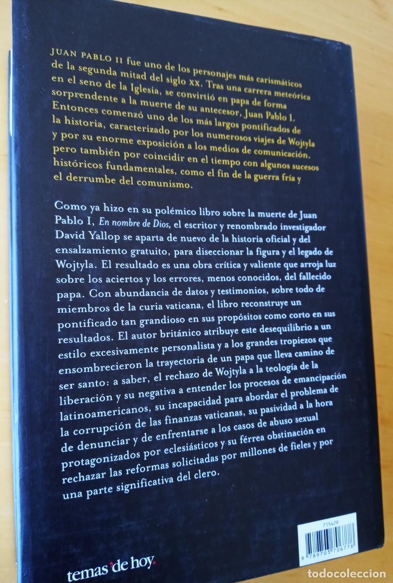 Libros de segunda mano: DAVID YALLOP EL PODER Y LA GLORIA - Foto 2