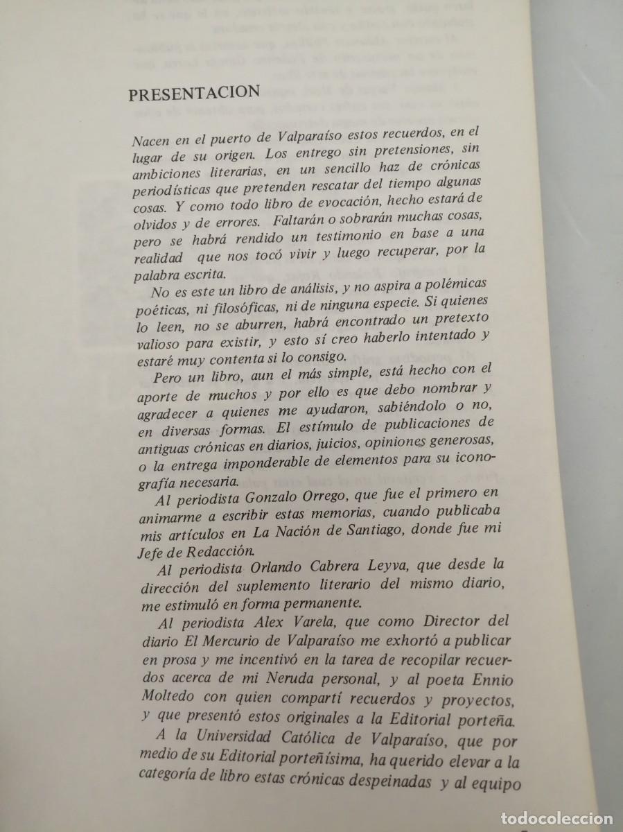Libros de segunda mano: Neruda en Valpara&iacute;so (Ediciones Universitarias de Valpara&iacute;so) - Foto 9