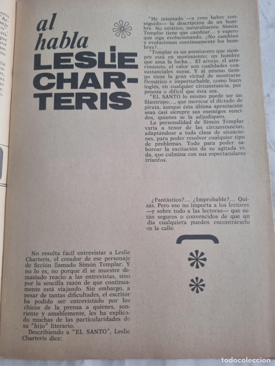 Libros de segunda mano: CONOZCA A EL SANTO. SIMON TEMPLAR. ED: FERMA. BARCELONA, 1966. - Foto 3