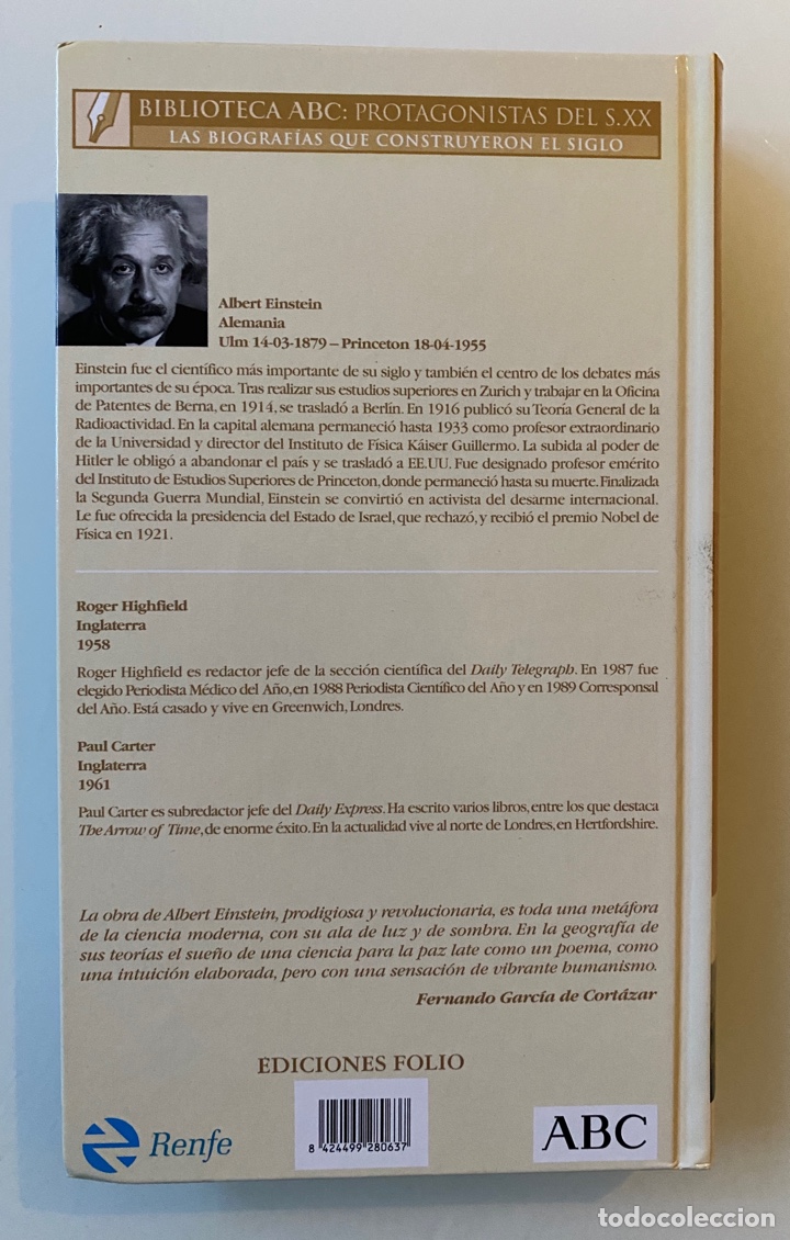 Libros de segunda mano: Las vidas privadas de Albert Einstein - HIGHFIELD, Roger; CARTER, Paul - Foto 2