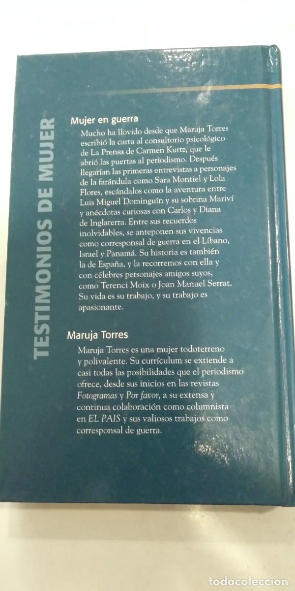 Libros de segunda mano: Mujer en guerra Maruja Torres - Foto 2