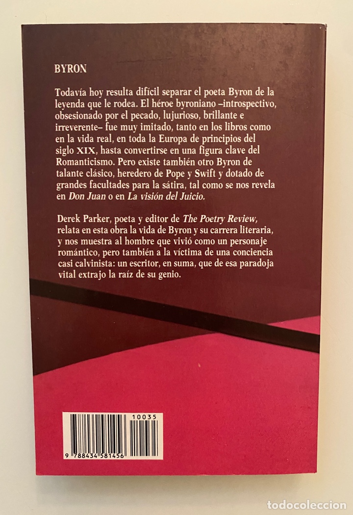 Libros de segunda mano: Byron - PARKER, Derek - Foto 2