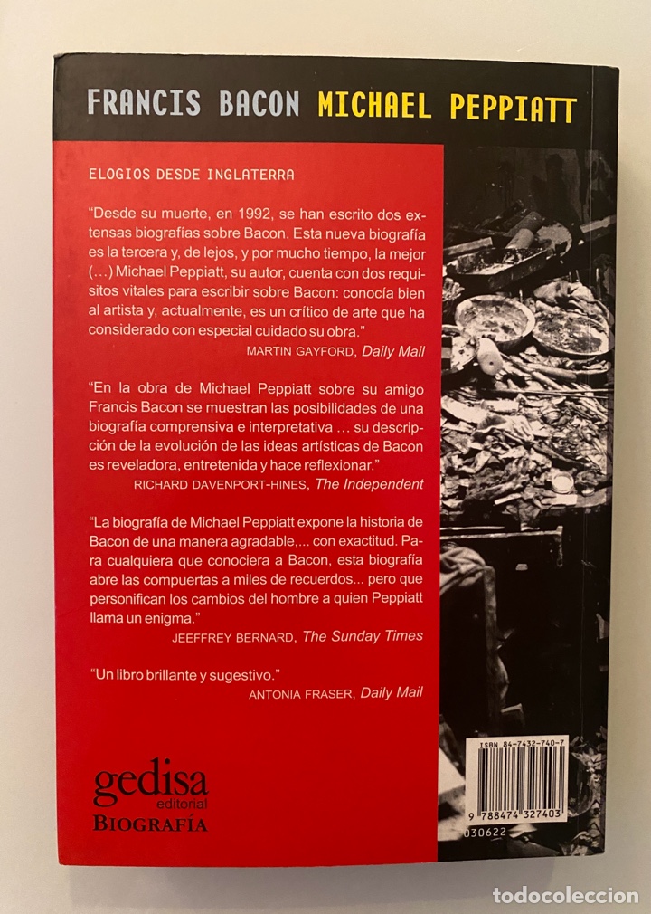 Libros de segunda mano: Francis Bacon: Anatom&iacute;a de un enigma - PEPPIATT, Michael - Foto 2