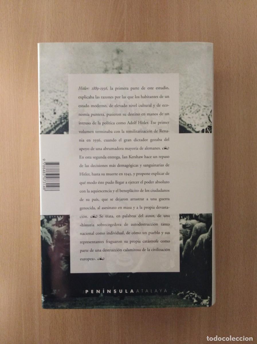 Libros de segunda mano: HITLER, 1936-1945. Ian Kershaw - Foto 2