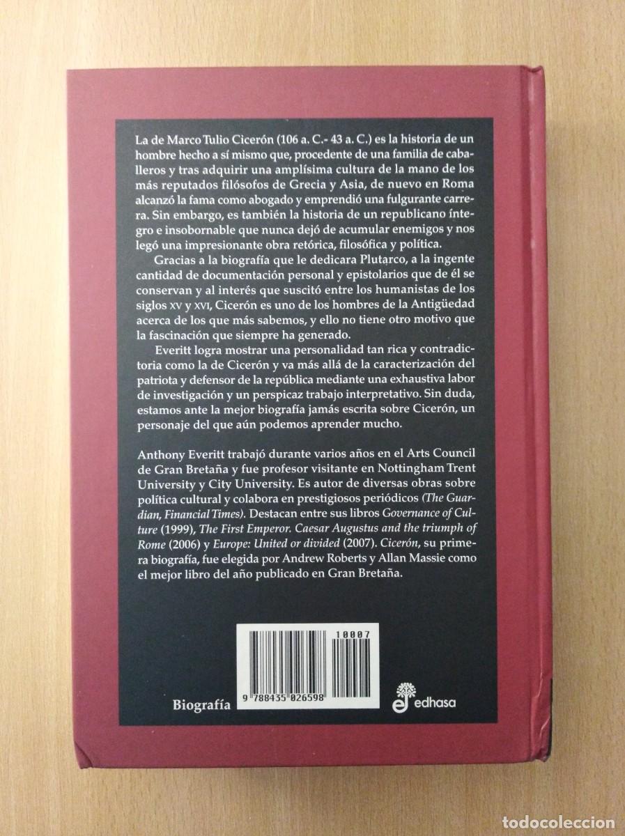 Libros de segunda mano: CICER&Oacute;N. Anthony Everitt. Edhasa - Foto 2