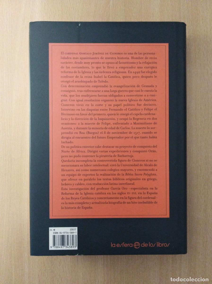 Libros de segunda mano: CISNEROS. Jos&eacute; Garc&iacute;a Oro - Foto 2