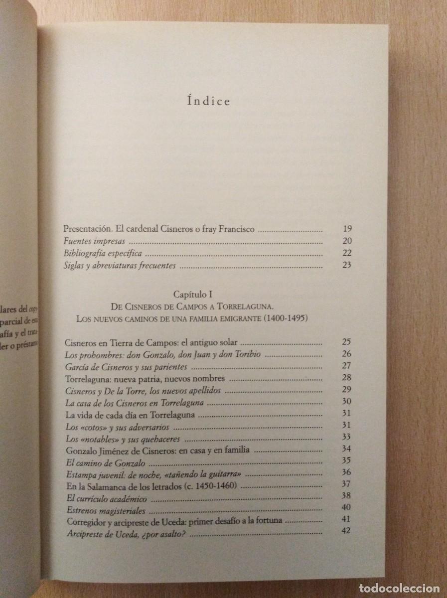 Libros de segunda mano: CISNEROS. Jos&eacute; Garc&iacute;a Oro - Foto 6