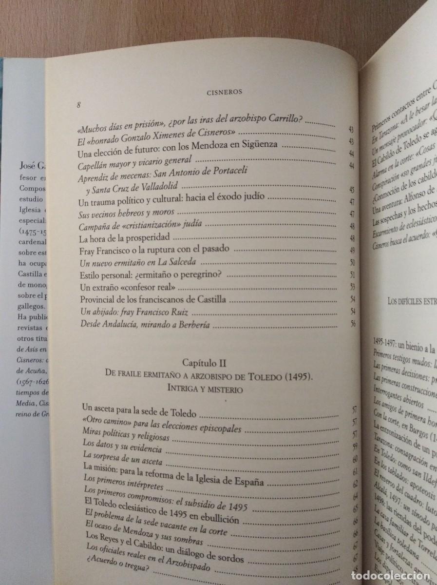 Libros de segunda mano: CISNEROS. Jos&eacute; Garc&iacute;a Oro - Foto 7