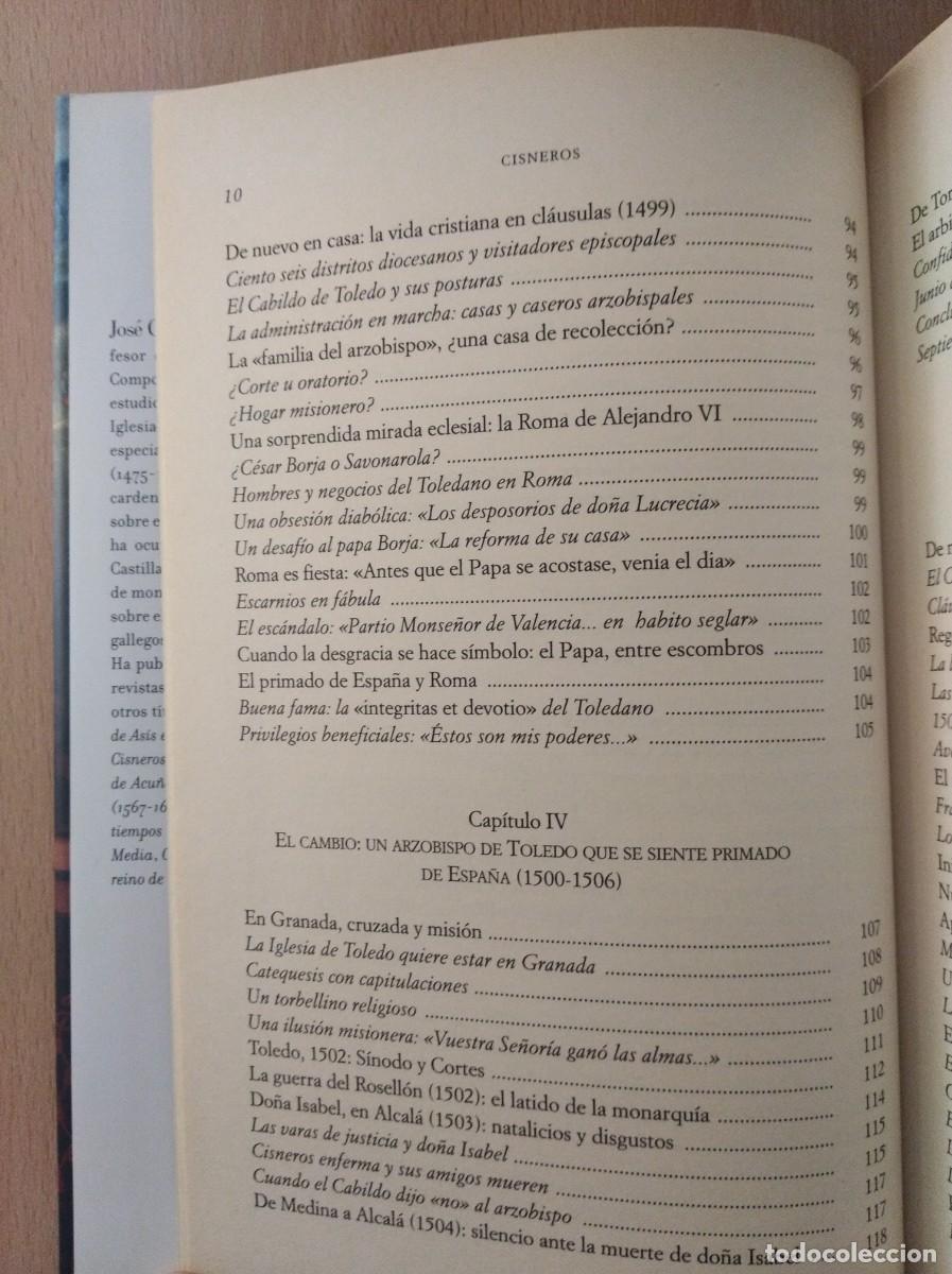 Libros de segunda mano: CISNEROS. Jos&eacute; Garc&iacute;a Oro - Foto 9