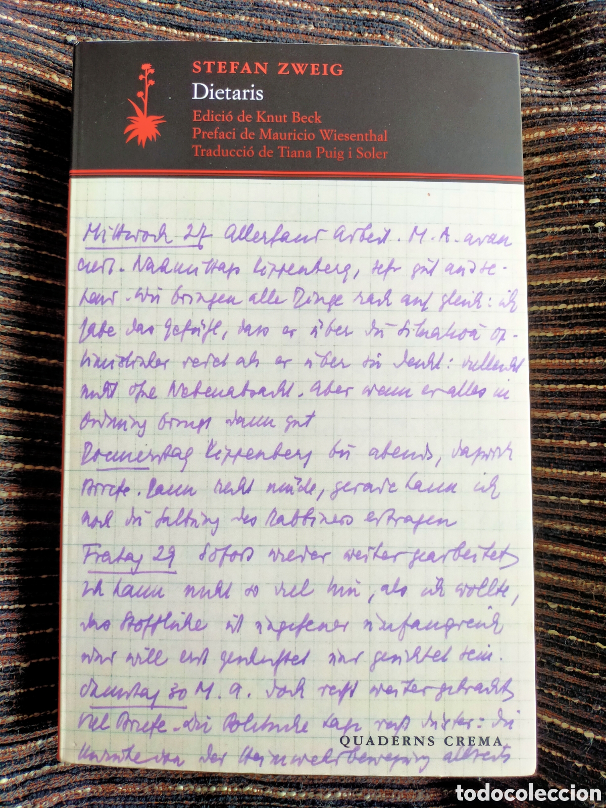Libros de segunda mano: Dietaris, Stefan Zweig, Quaderns Crema, Barcelona, 2021, 542 p&agrave;gines