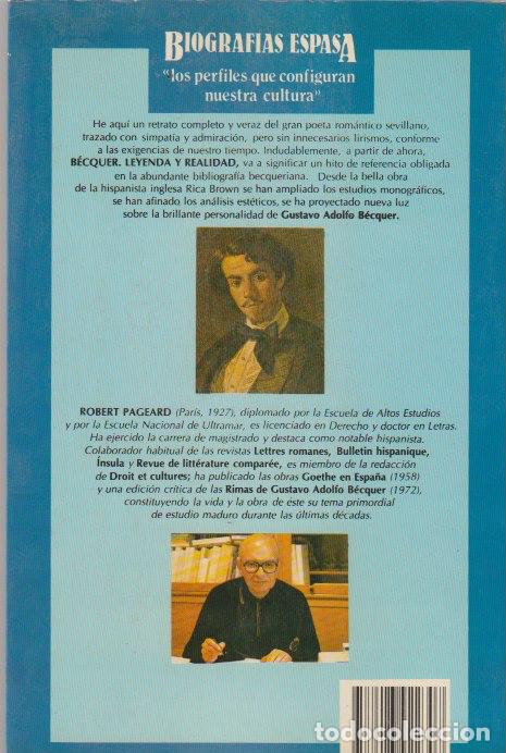 Libros de segunda mano: B&eacute;cquer, leyenda y realidad / Robert Pageard - Foto 2