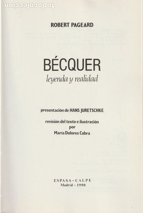 Libros de segunda mano: B&eacute;cquer, leyenda y realidad / Robert Pageard - Foto 3
