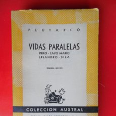 Libros de segunda mano: VIDAS PARALELAS - PIRRO... PLUTARCO. COLECCIÓN AUSTRAL Nº946 2ªED. 1950 ESPASA CALPE