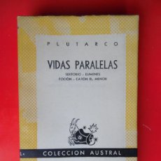 Libros de segunda mano: VIDAS PARALELAS - SERTORIO... PLUTARCO. COLECCIÓN AUSTRAL Nº993 1ªED. 1950 ESPASA CALPE