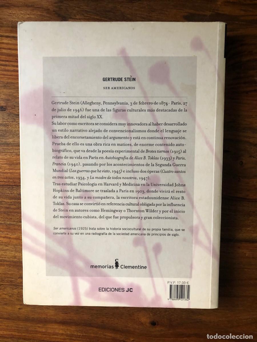 Libros de segunda mano: Ser americanos. Gertrude Stein. Ediciones JC - Foto 2