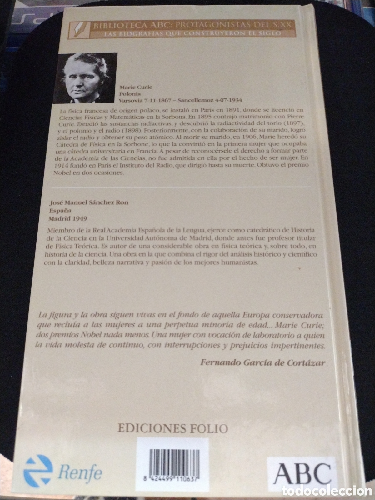 Libros de segunda mano: Marie Curie. J. Manuel Sanchez Ron - Foto 2