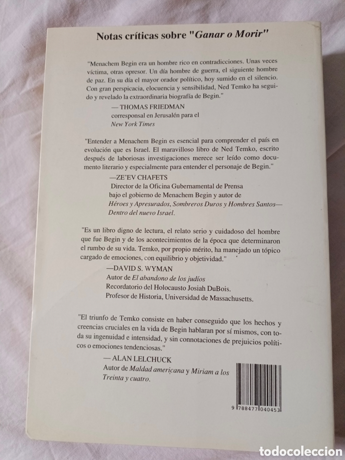 Libros de segunda mano: Ganar o Morir Menachem Begin - Foto 2