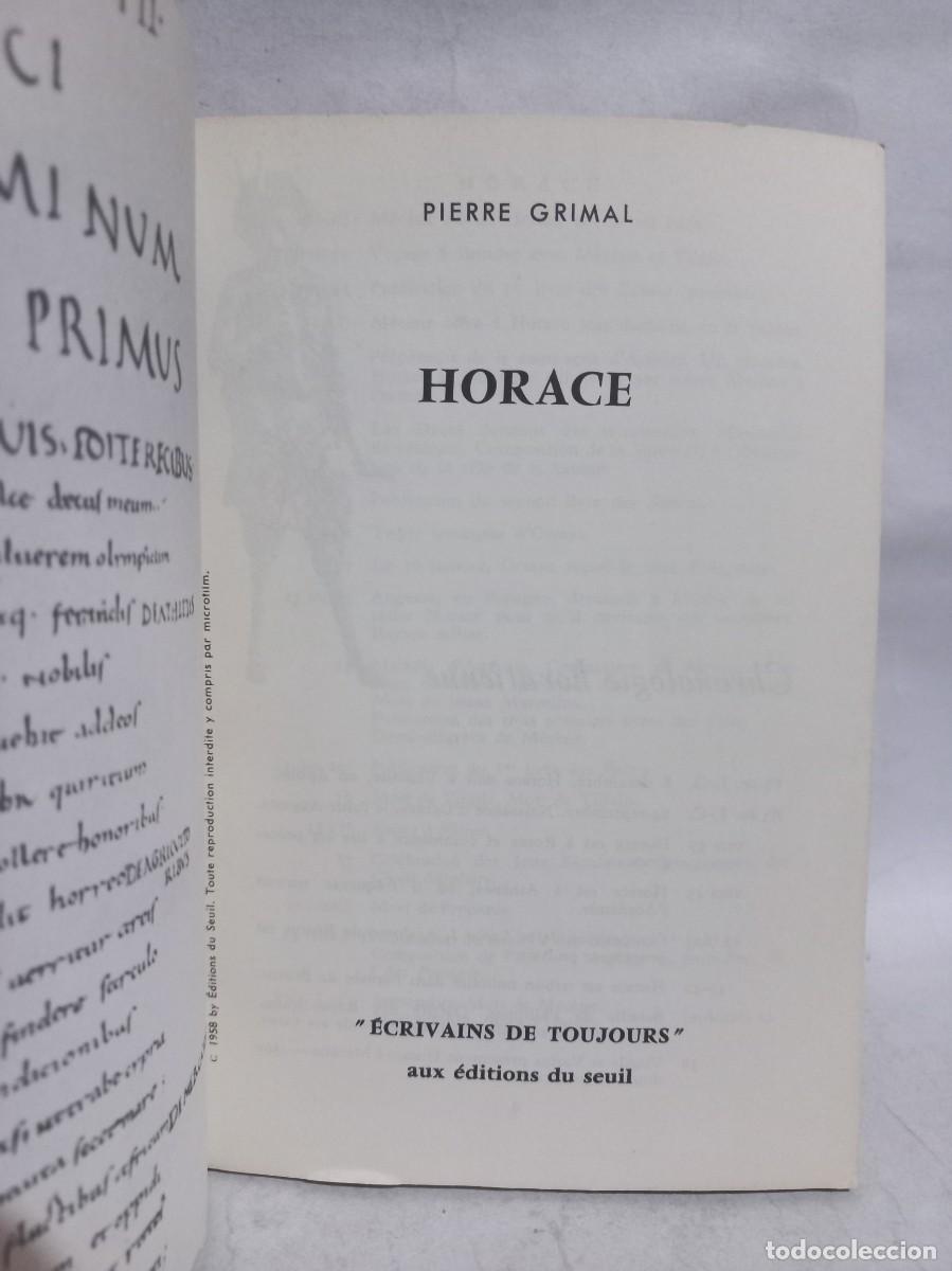 Libros de segunda mano: Pierre Grimal - Horace - 1965 - Foto 3