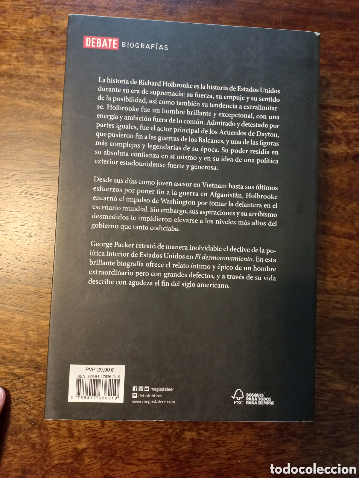Libros de segunda mano: Nuestro hombre, George Packer - Foto 2