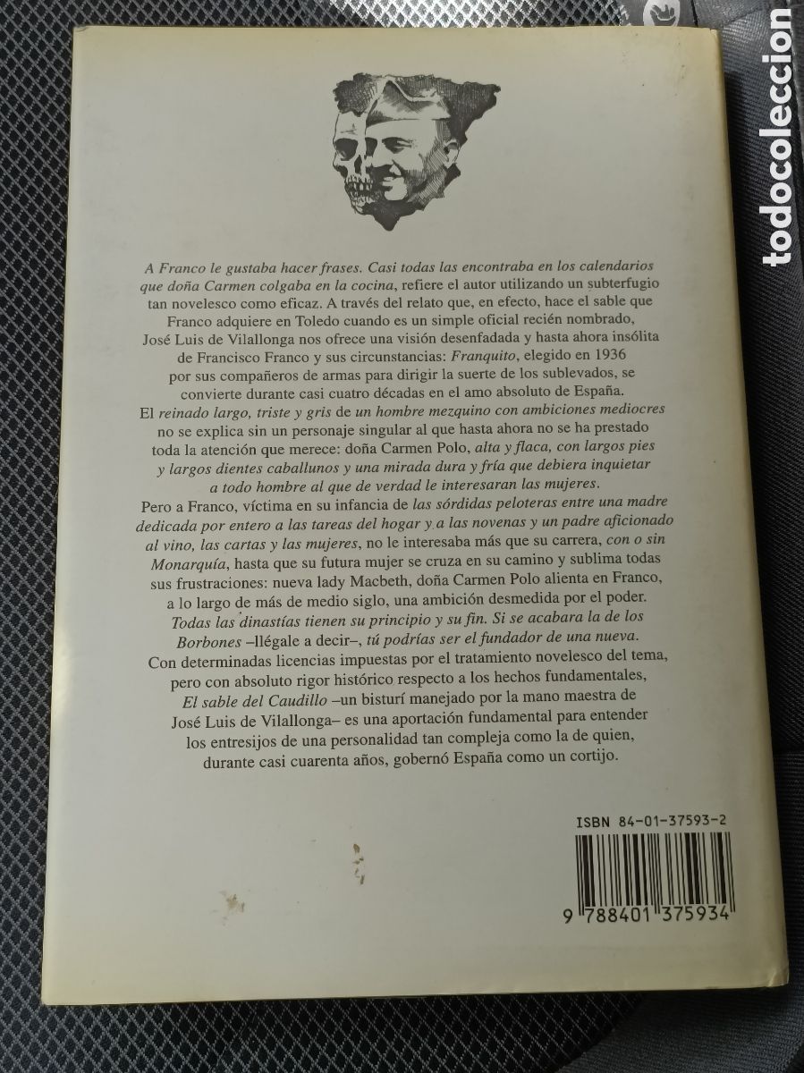 Libros de segunda mano: Libro El Sable del Caudillo (1&deg; Edici&oacute;n) Jos&eacute; Luis de Vilallonga- - Foto 2