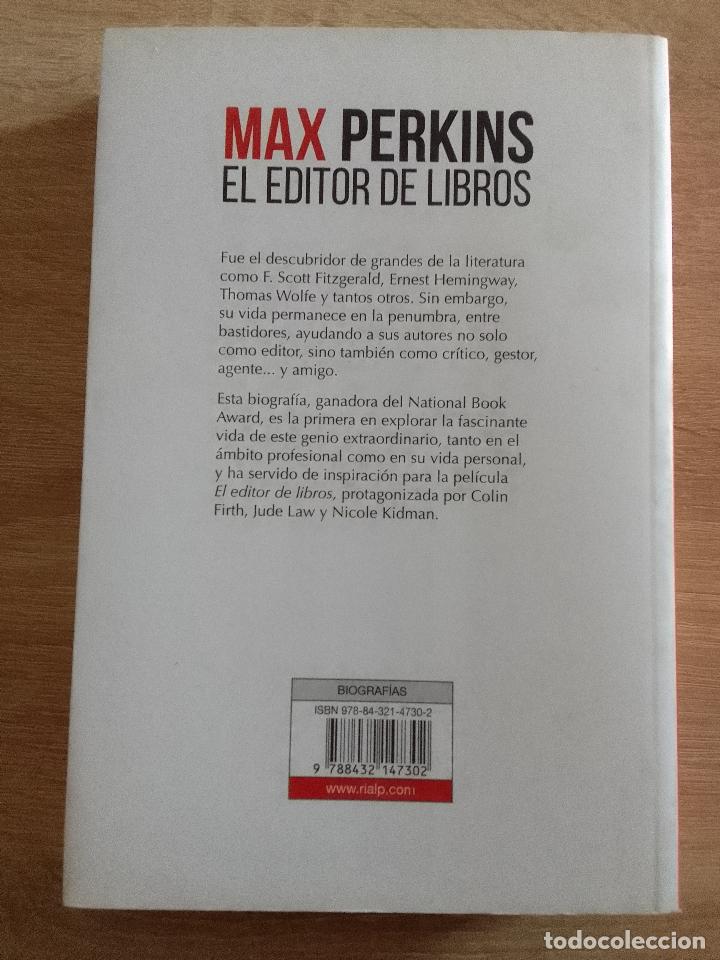 Libros de segunda mano: A. Scott Berg: Max Perkins. El editor de libros (Ediciones Rialp. 2016) - Foto 2